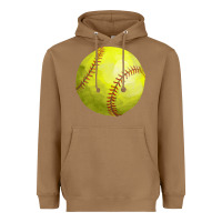 Toasted Coconut softball Heavyweight Hoodie - FaDigitalArtStudio