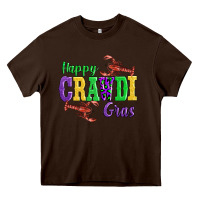 Chocolate Brown happy mardi gras with lobster Heavy Core Tee - AdoDesignShop