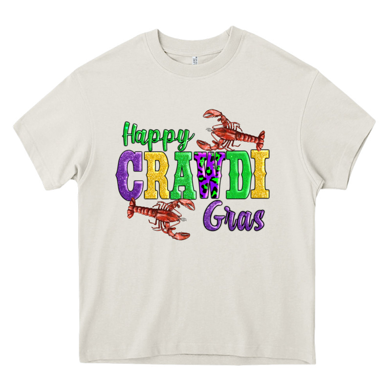 Happy Mardi Gras With Lobster Heavy Core Tee by AdoDesignShop | Teevron