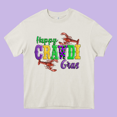 Happy Mardi Gras With Lobster Heavy Core Tee Designed By Adodesignshop