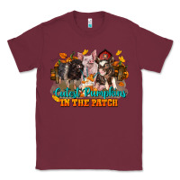 Burgundy Fall Cutest Pumpkin In The Patch Pig Classic Tee - LillyAllenDesigns