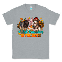 Heather Grey Fall Cutest Pumpkin In The Patch Pig Classic Tee - LillyAllenDesigns