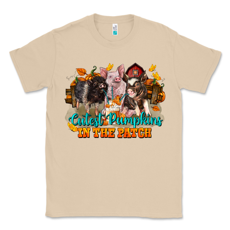 Fall Cutest Pumpkin In The Patch Pig Classic Tee by LillyAllenDesigns | Teevron