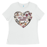 White but first coffee Ladies Tee - MaliasSmallBusiness