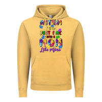 Vintage Mustard autism i'll be just fine with a mom like mine Vintage Hoodie - Artiststas