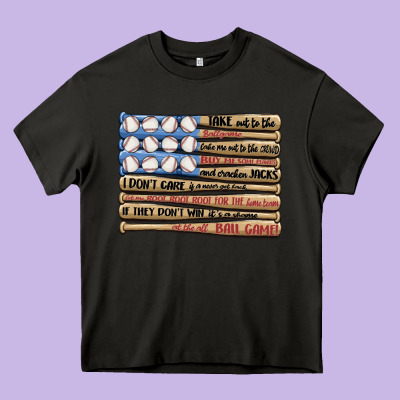 Baseball Ballgame Heavy Core Tee Designed By Maliassmallbusiness