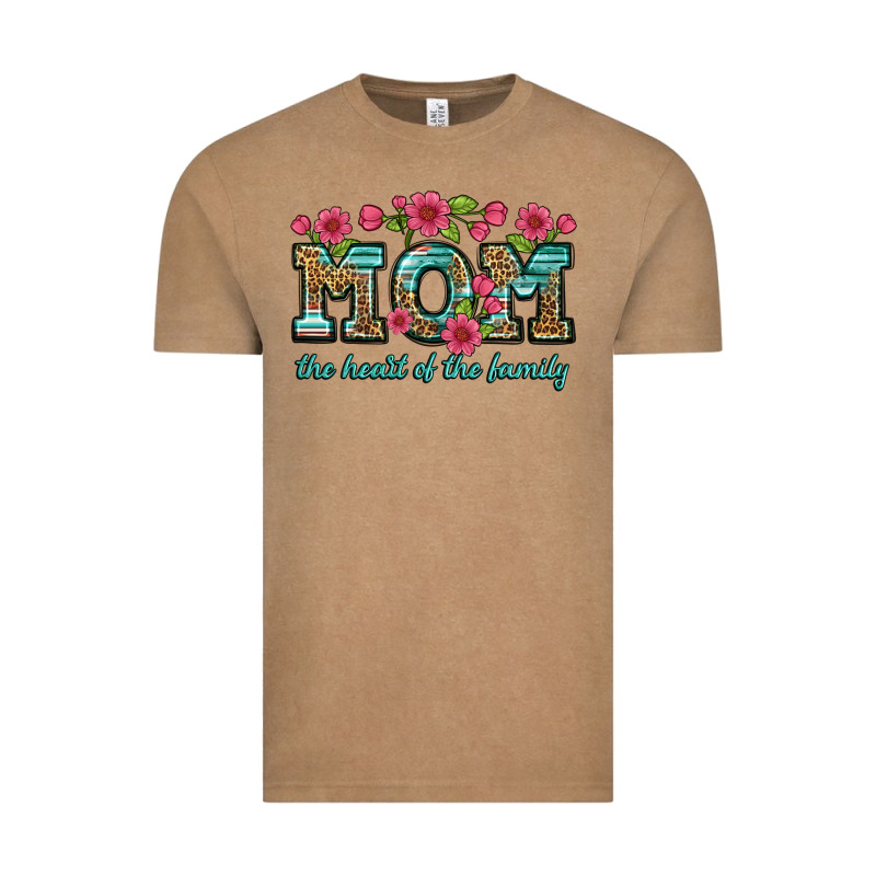 Mom The Heart Of The Family Vintage Tee by Artiststas | Teevron