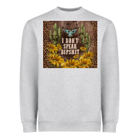 Heather Grey i don't speak dipshit Heavyweight Sweatshirt - TumblerDesignByShophia