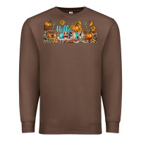 Chestnut hello pumpkin libbey glass Premium Sweatshirt - BundleAndBundleShop