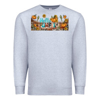 Heather Grey hello pumpkin libbey glass Premium Sweatshirt - BundleAndBundleShop