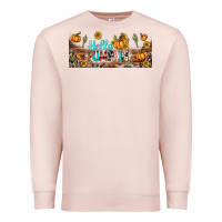 Pale Pink hello pumpkin libbey glass Premium Sweatshirt - BundleAndBundleShop