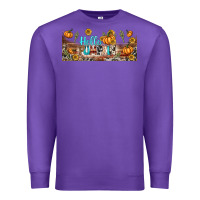 Purple hello pumpkin libbey glass Premium Sweatshirt - BundleAndBundleShop