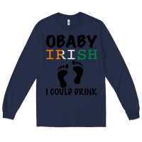 Navy O' Baby Irish I Could Drink Long Sleeve Tee - Bettercallsaul