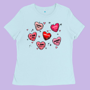 Howdy Valentine Ladies Tee Designed By Maliassmallbusiness