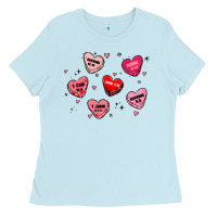 Baby Blue howdy valentine Ladies Tee - MaliasSmallBusiness