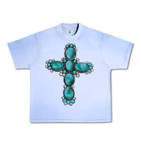 Grape Ice western Gemstone cross Urban Heavy Tee - Artiststas