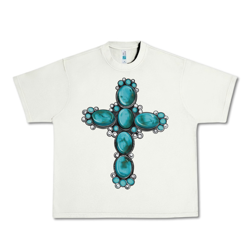 Western Gemstone Cross Urban Heavy Tee by Artiststas | Teevron