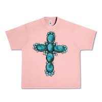 Salmon western Gemstone cross Urban Heavy Tee - Artiststas