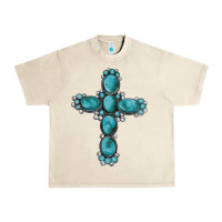 Sandshell western Gemstone cross Urban Heavy Tee - Artiststas