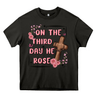 Asphalt on the third day  he rose Heavy Core Tee - MaliasSmallBusiness