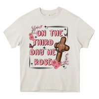 Cream on the third day  he rose Heavy Core Tee - MaliasSmallBusiness