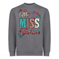Storm Little miss America 4th of july Heavyweight Sweatshirt - HowdyJamesFarm