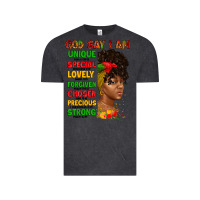 Vintage Black god say i am juneteenth afro girl Vintage Tee - Artiststas