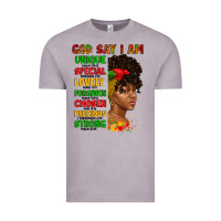 Vintage Zinc god say i am juneteenth afro girl Vintage Tee - Artiststas