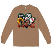 Toasted Coconut baseball hearts Long Sleeve Tee - Jasminsmagicworld