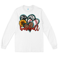 White baseball hearts Long Sleeve Tee - Jasminsmagicworld