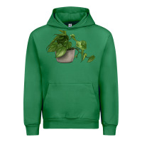 Emerald Philodendron Urban Hoodie - LillyAllenDesigns