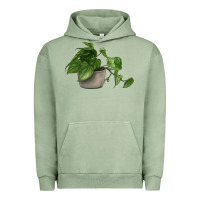 Pigment Oil Green Philodendron Urban Hoodie - LillyAllenDesigns