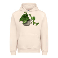 Sandshell Philodendron Urban Hoodie - LillyAllenDesigns
