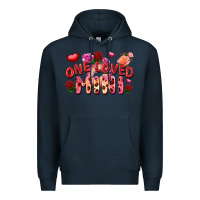 Navy One loved mini Valentine's Day Premium Hoodie - FaDigitalArtStudio