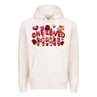Pale Pink One loved mini Valentine's Day Premium Hoodie - FaDigitalArtStudio