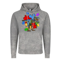Cloud Rock autism t rex Vintage Hoodie - Artiststas