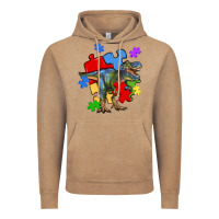 Vintage Coffee autism t rex Vintage Hoodie - Artiststas
