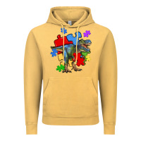 Vintage Mustard autism t rex Vintage Hoodie - Artiststas