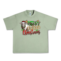 Oil Green merry cluckin christmas Urban Heavy Tee - SublimationCraftShop