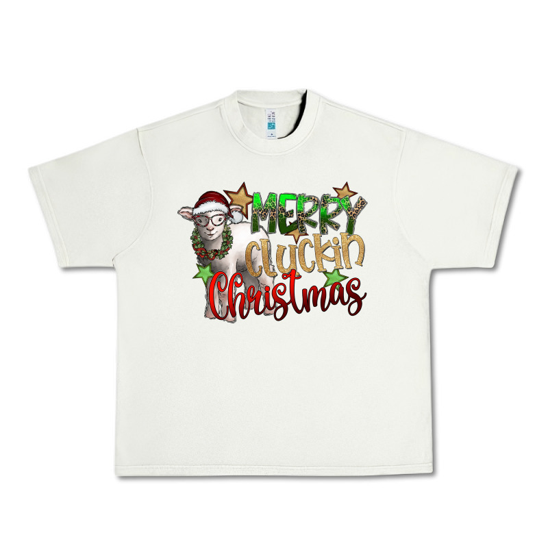 Merry Cluckin Christmas Urban Heavy Tee by SublimationCraftShop | Teevron
