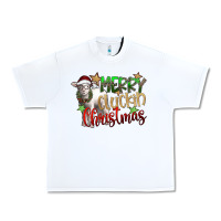 White merry cluckin christmas Urban Heavy Tee - SublimationCraftShop