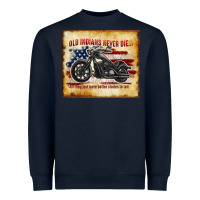 Navy old indians never die Heavyweight Sweatshirt - TumblerDesignByShophia