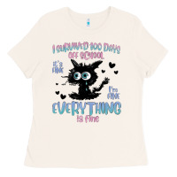 I Survived 100 Days Of School Cat Ladies Tee | Teevron