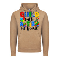 Vintage Coffee child with autism on board Vintage Hoodie - Artiststas