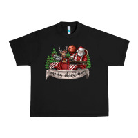 Black Merry Christmas Urban Heavy Tee - SublimationCraftShop