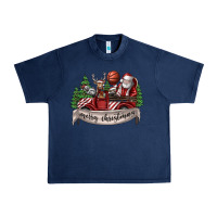 Navy Merry Christmas Urban Heavy Tee - SublimationCraftShop