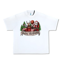 White Merry Christmas Urban Heavy Tee - SublimationCraftShop