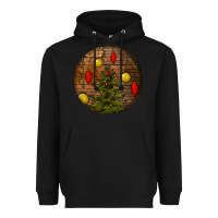 Black christmas Heavyweight Hoodie - BundleAndBundleShop