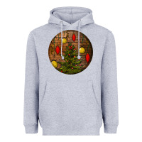 Heather Grey christmas Heavyweight Hoodie - BundleAndBundleShop