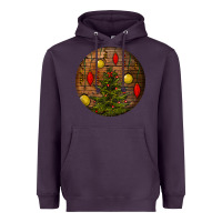 Plum christmas Heavyweight Hoodie - BundleAndBundleShop